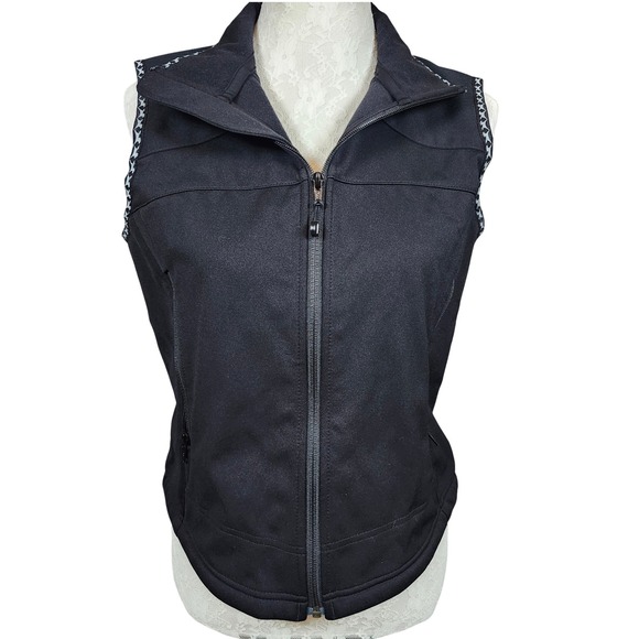 Kerrits Women's Black Equestrian Riding Vest M Zip Front Performance Outerwear - Picture 1 of 9
